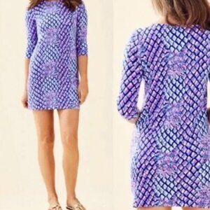 Lilly Pulitzer Sophie Dress XL Royal Purple Pop Up Toe Pineapple Print
